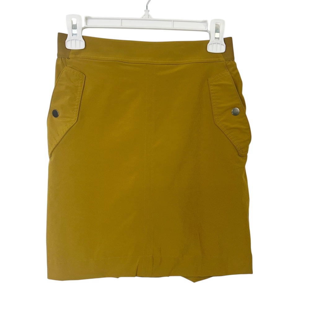 Athleta Vienna Cargo Skort Women's Size 4‎ Mustard Brass Skirt